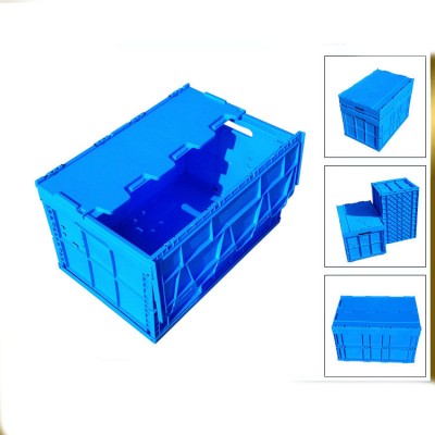 plastic collapsing folding crate recycling stackable folding box crates